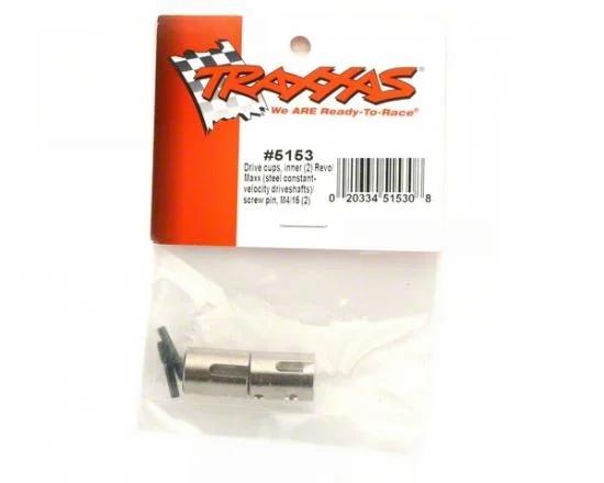 Traxxas Drive cups inner (2) Revo/MAXX (steel constant-velocity driveshafts)/screw pin M4/15(2) &mdash; image 2 of 2