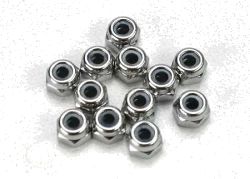 Traxxas Nuts 2.5mm nylon locking (12) — image 2 of 3