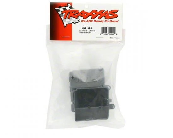 Traxxas Box receiver (upper and lower halves)/ clip (1)/ foam pad &mdash; image 2 of 2