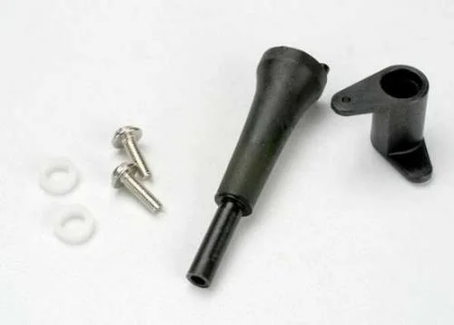 Traxxas Slide carb linkage bellcrank post/ 5x8x2.5 plastic bushing (2)/ bellcrank/ 5x8x0.5 fiber washer (2)/ 3x10 WM — image 2 of 3