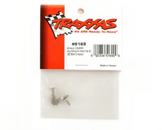 Traxxas Screws 2.6x8mm countersunk machine (6) &mdash; image 3 of 3