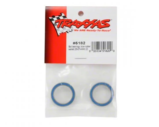 Traxxas Ball bearings blue rubber sealed (20x27x4mm) (2) — image 3 of 3