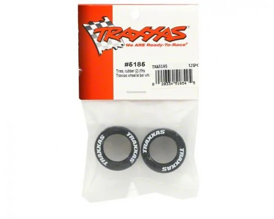 Traxxas Tires rubber (2) (fits Traxxas wheelie bar wheels) — image 3 of 3