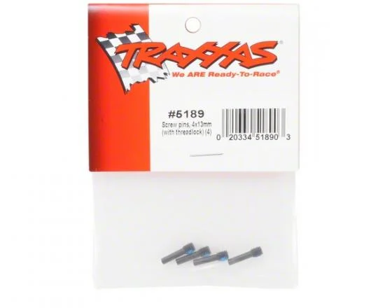Traxxas Screw pins 4x13mm (with threadlock) (4) — image 3 of 3