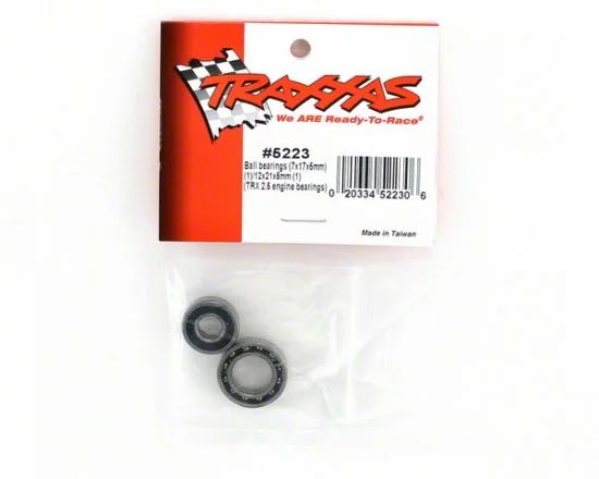Traxxas Ball bearings 7x17x5mm (1)/ 12x21x5mm (1) (TRX 3.3 2.5R 2.5 engine bearings) — image 4 of 4