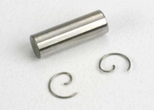 Traxxas Wrist pin/ wrist pin clips (2) (TRX 2.5 2.5R) — image 2 of 3