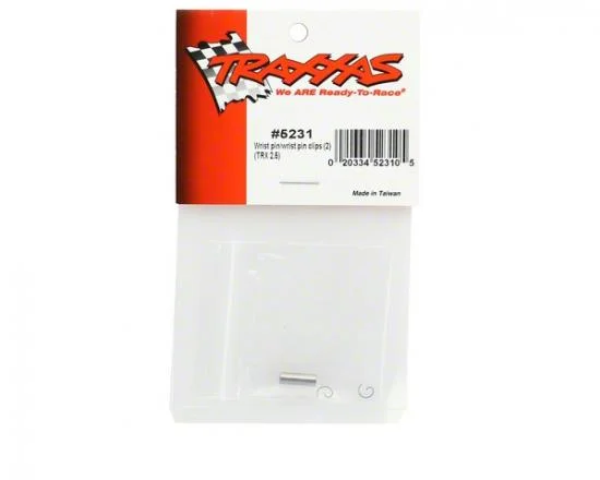 Traxxas Wrist pin/ wrist pin clips (2) (TRX 2.5 2.5R) — image 3 of 3