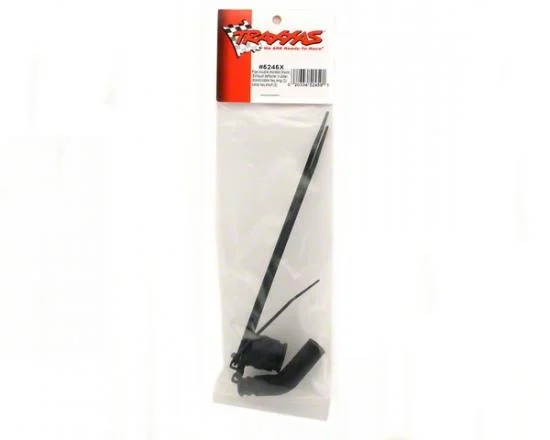 Traxxas Pipe coupler molded (black)/ exhaust deflecter (rubber black)/ cable ties long (2)/ cable ties short (2) — image 3 of 3