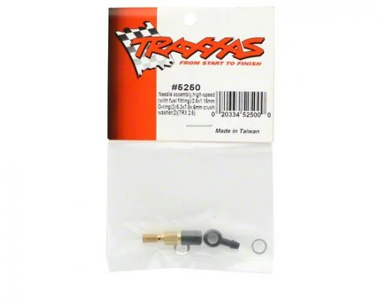 Traxxas Needle assembly High Speed (with fuel fitting)/ 2.5x1.15mm O-ring (2)/ 5.3x7.8x.6mm crush washer (2) (TRX 2.5 2.5R) — image 3 of 3