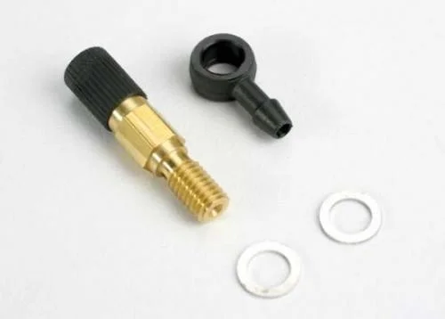 Traxxas Needle assembly High Speed (with fuel fitting)/ 2.5x1.15mm O-ring (2)/ 5.3x7.8x.6mm crush washer (2) (TRX 2.5 2.5R) — image 2 of 3