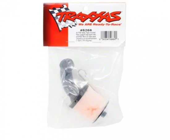 Traxxas Air filter body (high-volume)/ filter support/ cap/ foam filter pre-filter/ Revo air filter base (angled)/wire mount/hardware (1 each) (TRX 2.5 2.5R 3.3) — image 3 of 3