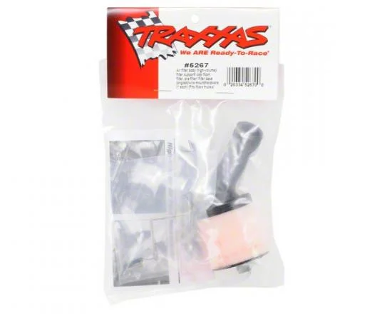 Traxxas Air filter body (high-volume)/ filter support/ cap/ foam filter pre-filter/ T-MAXX filter base (angled)/wire mount/hardware (1 each) (Fits MAXX trucks) (TRX 2.5 2.5R 3.3) — image 2 of 2
