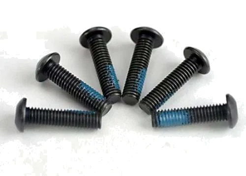 Traxxas Screws 3x12mm button-head machine (6) (starter attachment screws with Threadlock) &mdash; image 2 of 3
