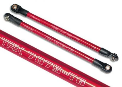 Traxxas Push rod (Aluminium) (assembled with rod ends) (2) (red) (use with 5359 progressive 3 rockers) &mdash; image 2 of 3