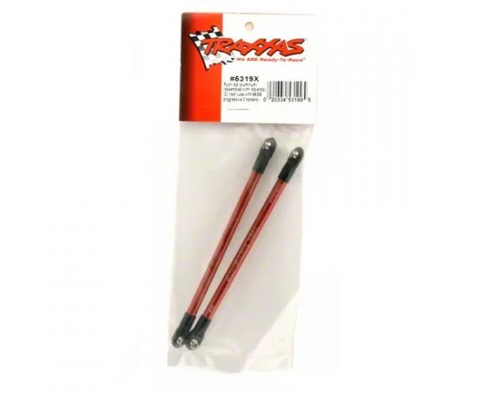 Traxxas Push rod (Aluminium) (assembled with rod ends) (2) (red) (use with 5359 progressive 3 rockers) &mdash; image 3 of 3