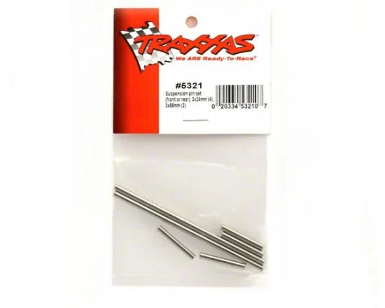 Traxxas Suspension pin set (front or rear hardened steel) 3x20mm (4) 3x40mm (2) &mdash; image 3 of 3