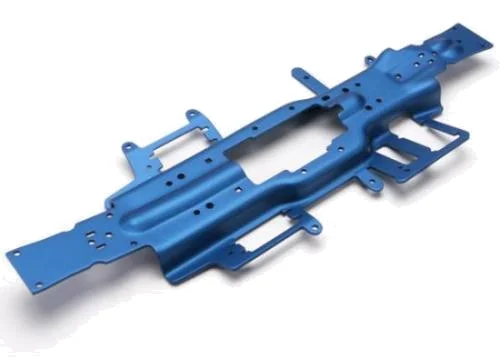 Traxxas Chassis Revo 3.3 (extended 30mm) (3mm 6061-T6 Aluminium) (anodized blue) &mdash; image 2 of 3