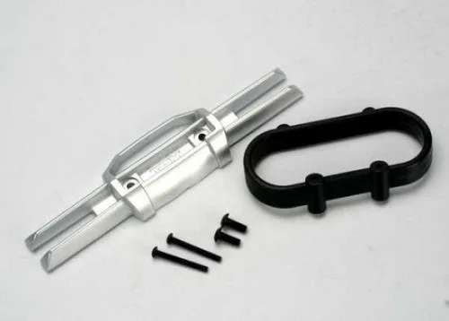 Traxxas Bumper rear/ bumper mount rear/ 4x10mm BCS (2)/ 3x25mm BCS (2) &mdash; image 2 of 3