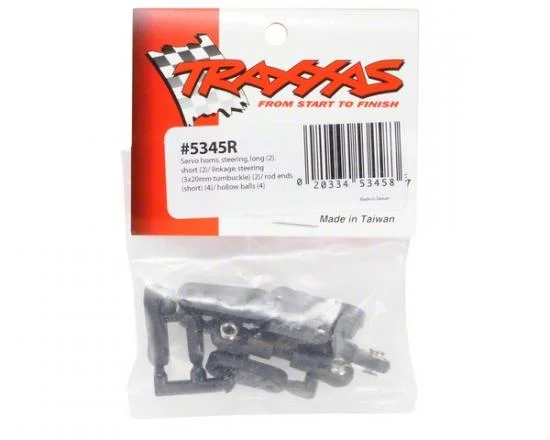 Traxxas Servo horns steering long (2) short (2)/ linkage steering (3x20mm turnbuckle) (2)/ rod ends (short) (4)/ hollow balls (4) — image 3 of 3