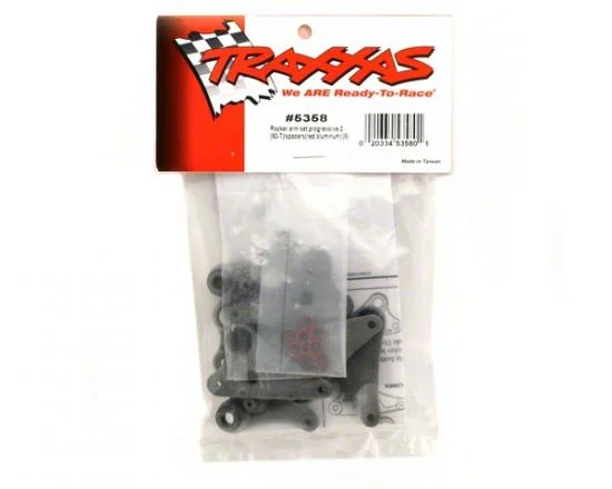 Traxxas Rocker arm set progressive-2 (90-T)/ spacers (red Aluminium) (8) &mdash; image 3 of 3