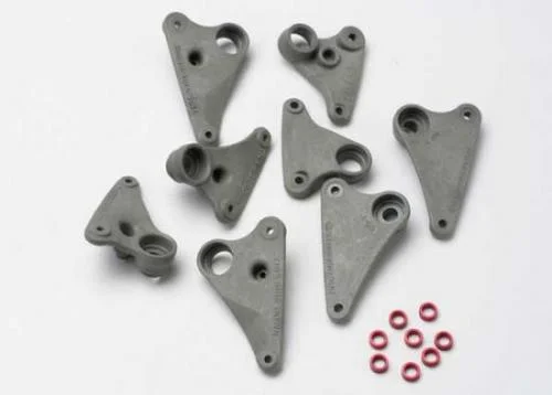 Traxxas Rocker arm set progressive-2 (90-T)/ spacers (red Aluminium) (8) &mdash; image 2 of 3