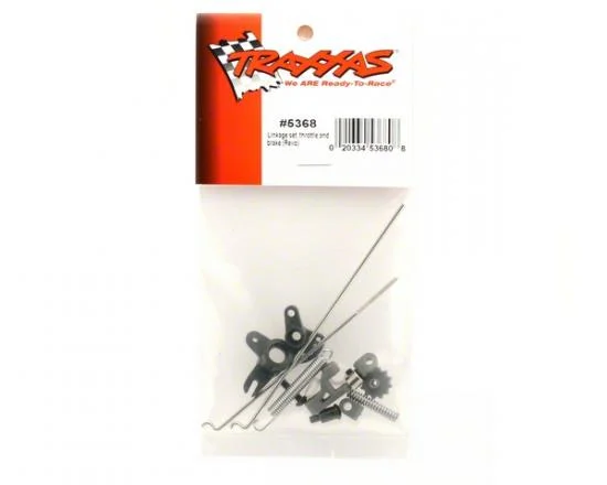 Traxxas Linkage set throttle brake Revo-Slayer (includes servo horns rod guides brake spring brake adjustment dial brake lever rods (wires) bellcrank throttle return spring hardware) &mdash; image 3 of 3