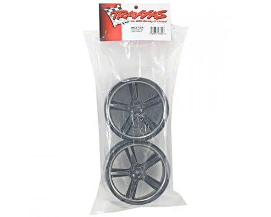 Traxxas Gemini 3.8 Wheels (black chrome) (2) &mdash; image 3 of 3