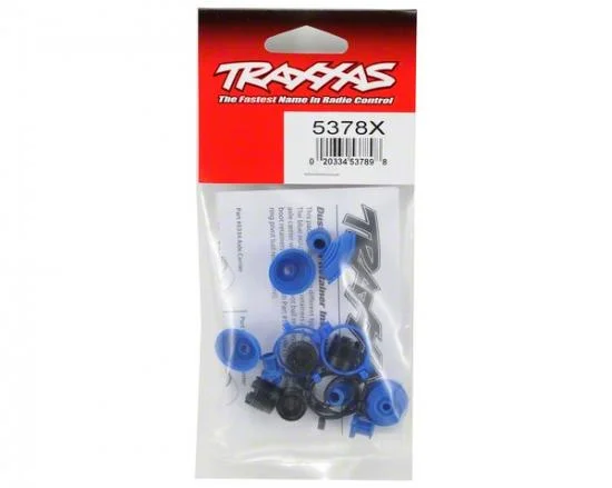 Traxxas Pivot ball caps (4)/ dust boots rubber (4)/ dust plugs rubber (4)/ dust boot retainers black (4) blue (4) — image 3 of 3