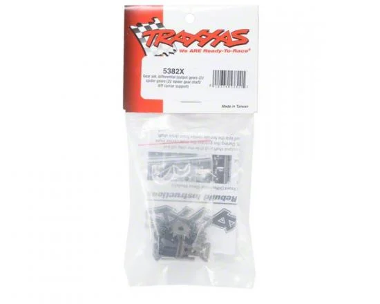Traxxas Gear set differential (output gears (2)/ spider gears (2)/ spider gear shaft/ diff carrier support) — image 3 of 3