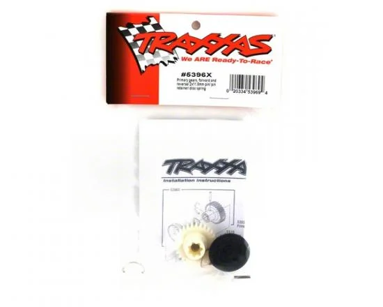 Traxxas Primary gears forward and reverse/ 2x11.8mm pin/ pin retainer/ disc spring &mdash; image 3 of 3