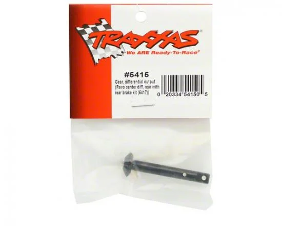 Traxxas Gear differential output (Revo center diff rear with rear brake kit (5417) This shaft is longer and allows the use of the 5417 rear brake kit. Use 5416 for non-brake applications. &mdash; image 2 of 2