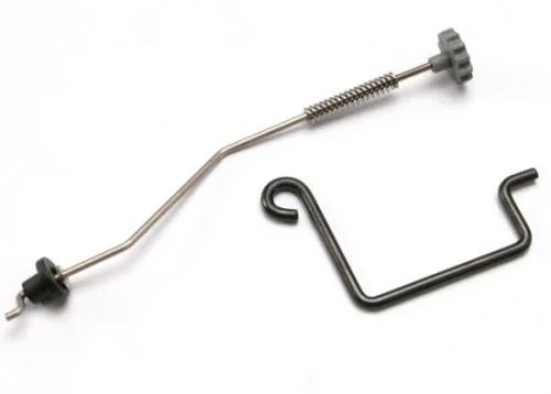 Traxxas Linkage set rear brake (Revo) (Includes: brake lever/ rod (wire)/ brake spring/ brake adjustment dial/ rod guide bushing/ screw collar) — image 2 of 3