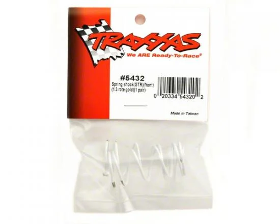 Traxxas Spring Shock (white) (GTR) (front) (1.3 rate gold) (1 pair) — image 3 of 3