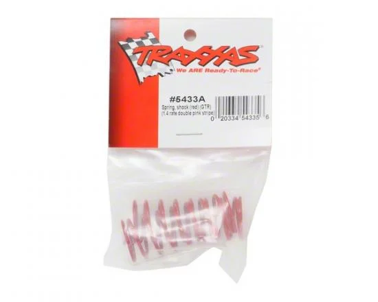 Traxxas Spring Shock (red) (GTR) (1.4 rate double pink stripe) — image 2 of 2