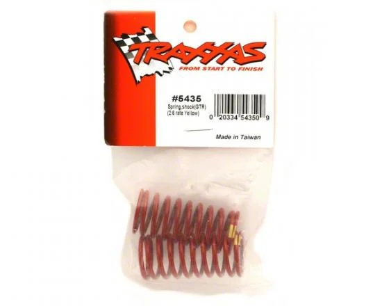 Traxxas Spring Shock (red) (GTR) (2.6 rate yellow) (1 pair) &mdash; image 2 of 2