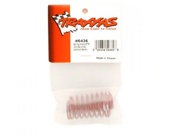 Traxxas Spring Shock (red) (GTR) (2.9 rate white) (1 pair) &mdash; image 3 of 3