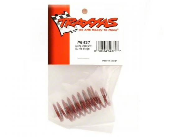 Traxxas Spring Shock (red) (GTR) (3.2 rate orange) (1 pair) — image 3 of 3