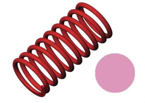 Traxxas Spring Shock red (GTR) (5.4 rate pink) (1 pair) &mdash; image 2 of 3