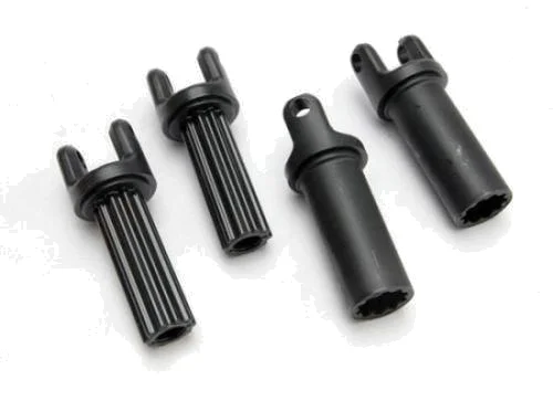 Traxxas Half shafts center front (Revo 3.3) (internal splined (1)/ external splined (1)/ center rear (internal splined (1)/ external splined (1) (plastic parts only) &mdash; image 2 of 3