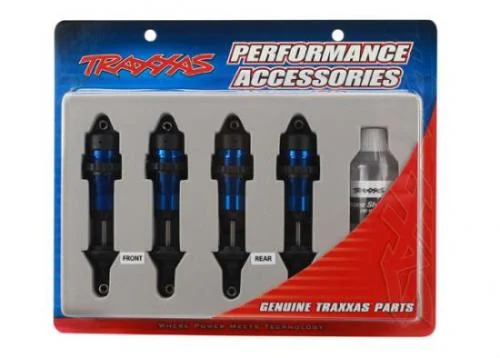 Traxxas Blue-anodized Aluminium GTR Shocks (fully assembled w/o springs) (4) — image 2 of 3
