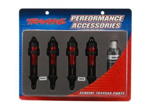 Traxxas Red-anodized Aluminium GTR Shocks (fully assembled w/o springs) (4) — image 2 of 2