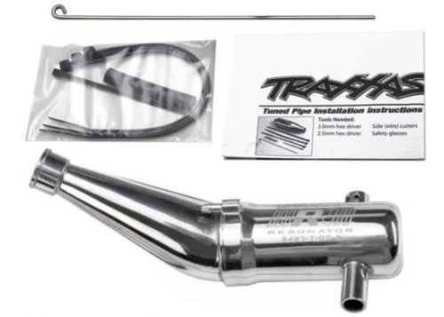 Traxxas Resonator Tuned pipe R.O.A.R. legal (Aluminium double-chamber) (fits MAXX vehicles with TRX Racing Engines) &mdash; image 2 of 3