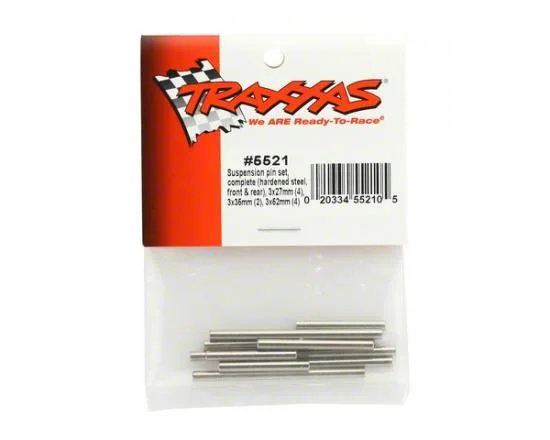 Traxxas Suspension pin set complete (hardened steel front rear) 3x27mm (4) 3x35mm (2) 3x52mm (4) &mdash; image 2 of 2