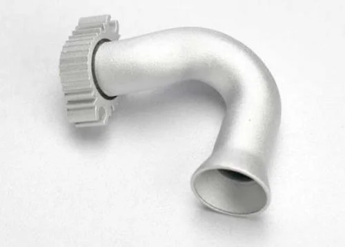 Traxxas Header exhaust (Jato) (tubular Aluminium clear anodized) (TRX 2.5 2.5R 3.3) — image 2 of 3