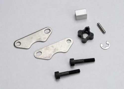 Traxxas Brake pads (2)/ brake disc hub/ 3X15 CS (partially threaded) (2)/2mm pin (1)/ 4mm e-clip (1) — image 2 of 3