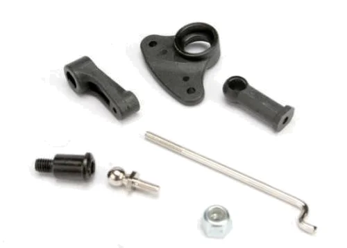 Traxxas Brake cam lever/ linkage rod/ bellcrank/ 4mm ball screw (1)/ 4mm ball cup (1)/ 3.0NL (1)/ 3X10 SS (1) — image 2 of 3