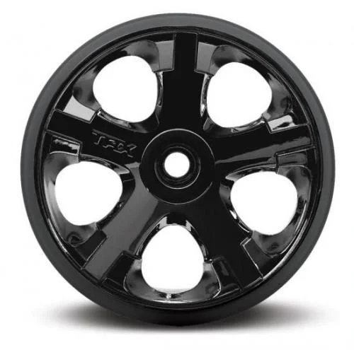 Traxxas All Star Black Chrome Wheels - 2.8 Inch Diameter - Bearing Fit — image 2 of 3