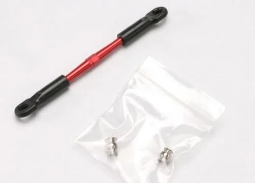 Traxxas Turnbuckle Aluminium (red-anodized) camber link 58mm (1) (assembled with rod ends and hollow balls) (see part 5539X for complete set of Jato Aluminium turnbuckles) — image 2 of 3