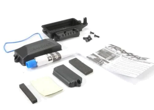 Traxxas Box receiver (sealed)/ foam pad/ silicone grease/ 3x8mm BCS (2)/ 2.5x8mm CS (2)/ 3x6mm BCS (2) &mdash; image 2 of 4