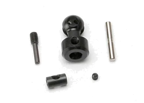 Traxxas Differential CV output drive (machined steel) (1)/ screw pin (with threadlock) (1)/ cross pin (1)/ drive pin (1) — image 2 of 3